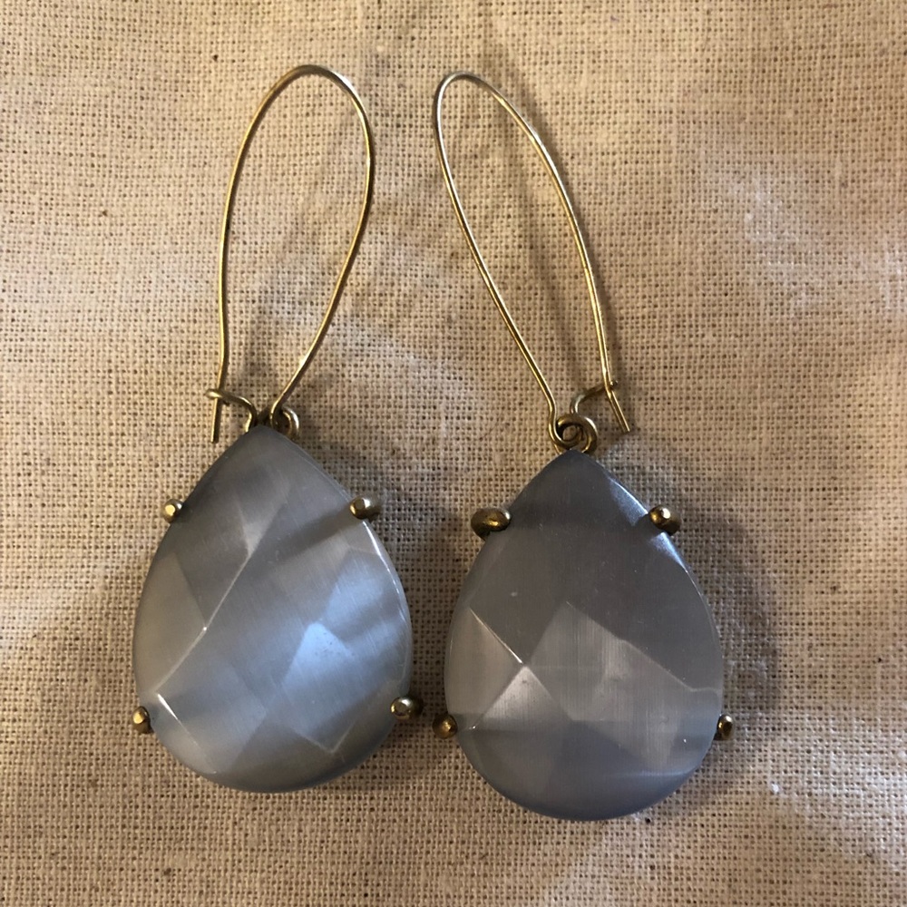 Slate Grey Kendra Scott Drop Earrings
